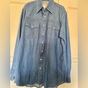 Schaefer Denim men’s snap western Shirt